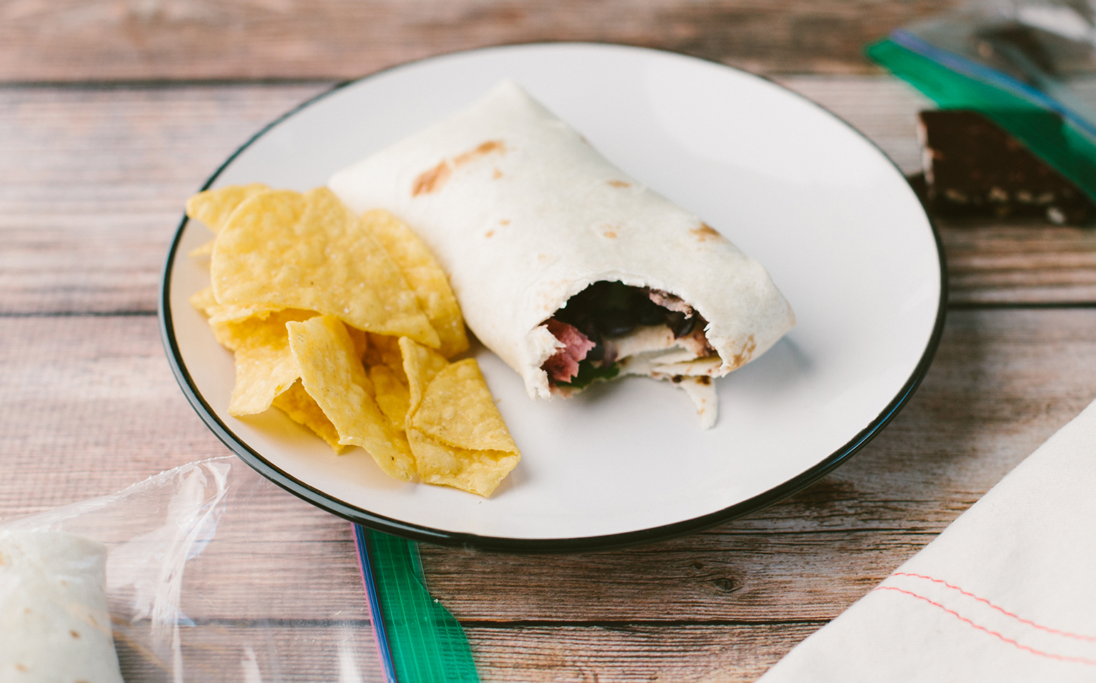 Steak and Black Bean Burritos with Red Onion and Avocado